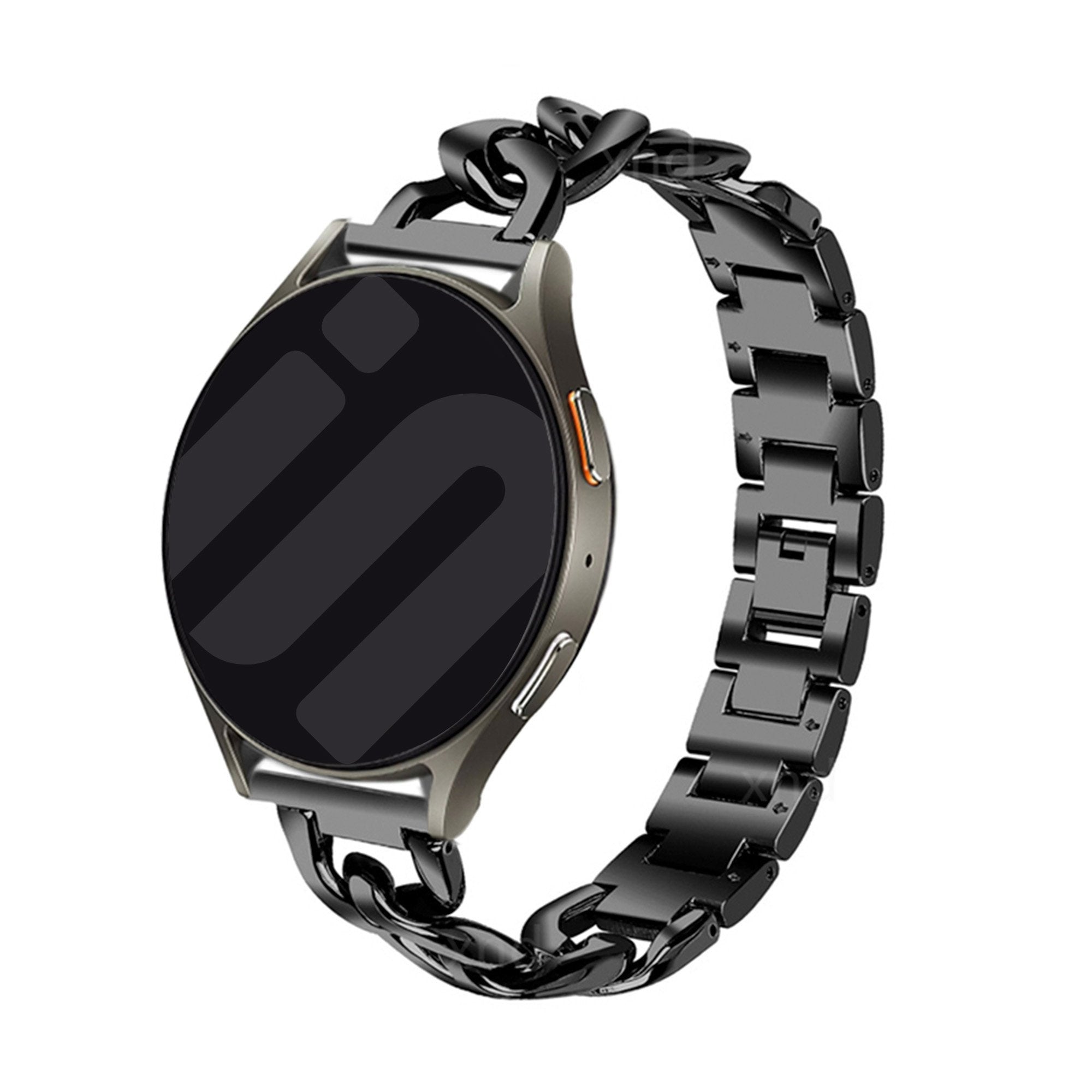 Bracelet chaîne acier Samsung Galaxy Watch 5 Pro (noir)
