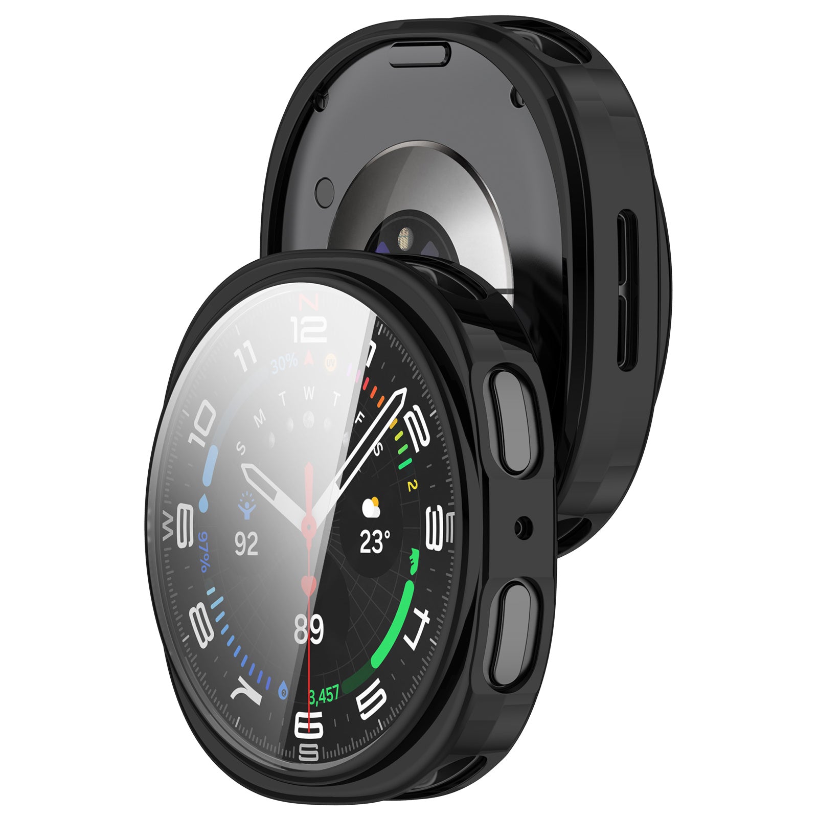 Coque TPU Samsung Galaxy Watch 8 / 9 - 44mm (noir)
