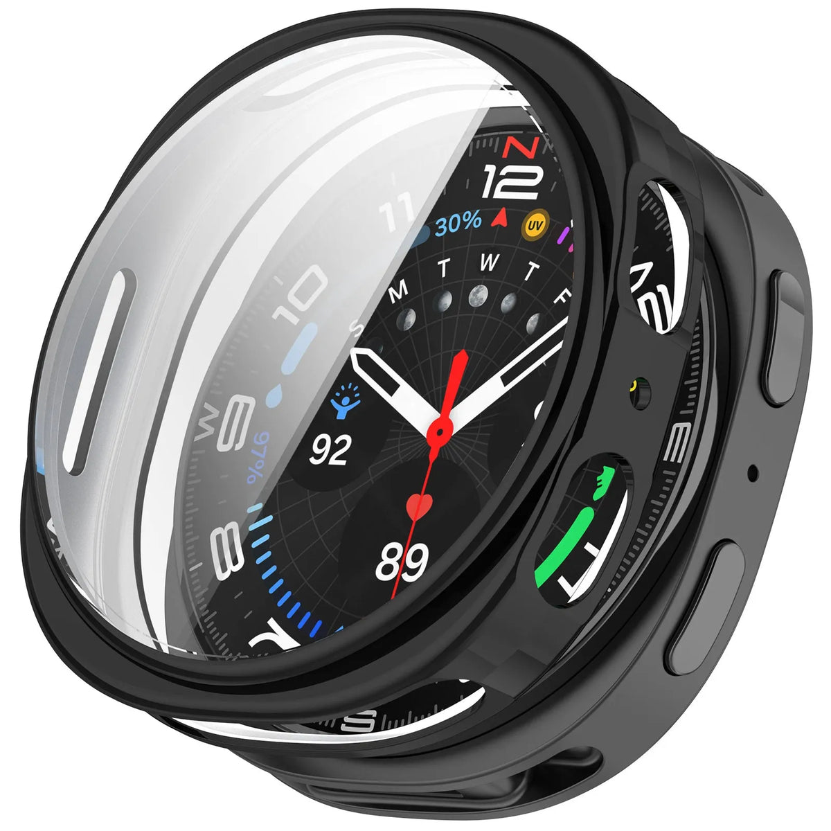Coque TPU Samsung Galaxy Watch 8 - 40mm / 9 - 40mm (noir)