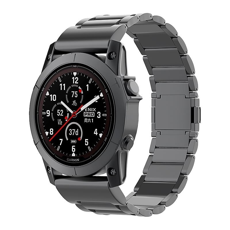 Bracelet titane magnétique Garmin Descent MK3i - 51mm (noir)