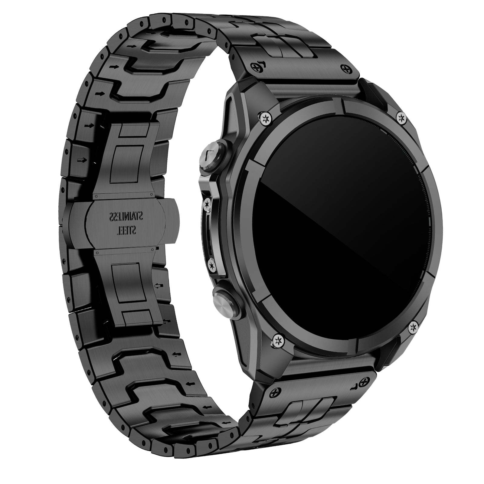 Bracelet acier 'Iron' Garmin Epix Pro (Gen 2) 51mm (noir)