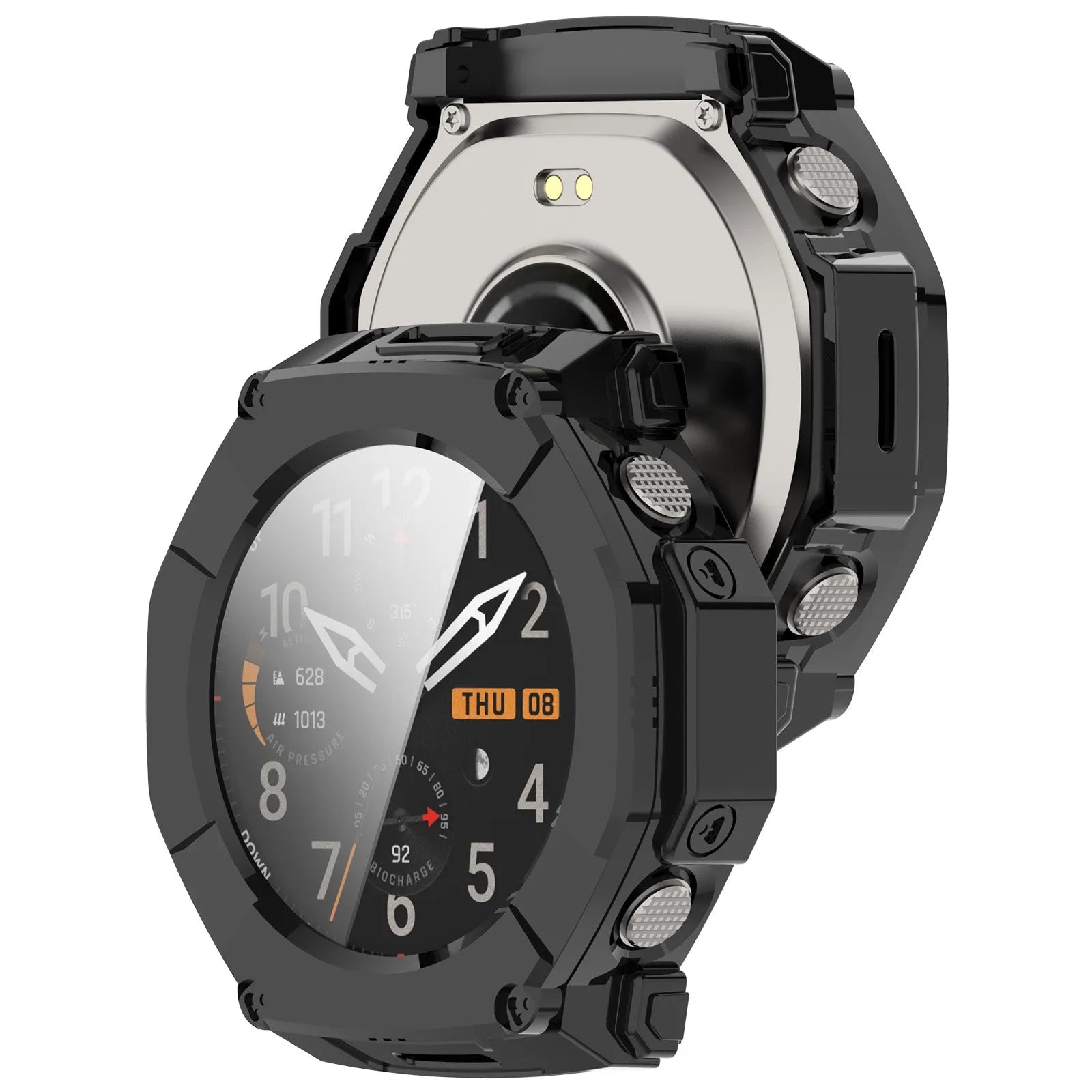 Coque PC en verre Amazfit T-Rex Ultra 2 (noir)