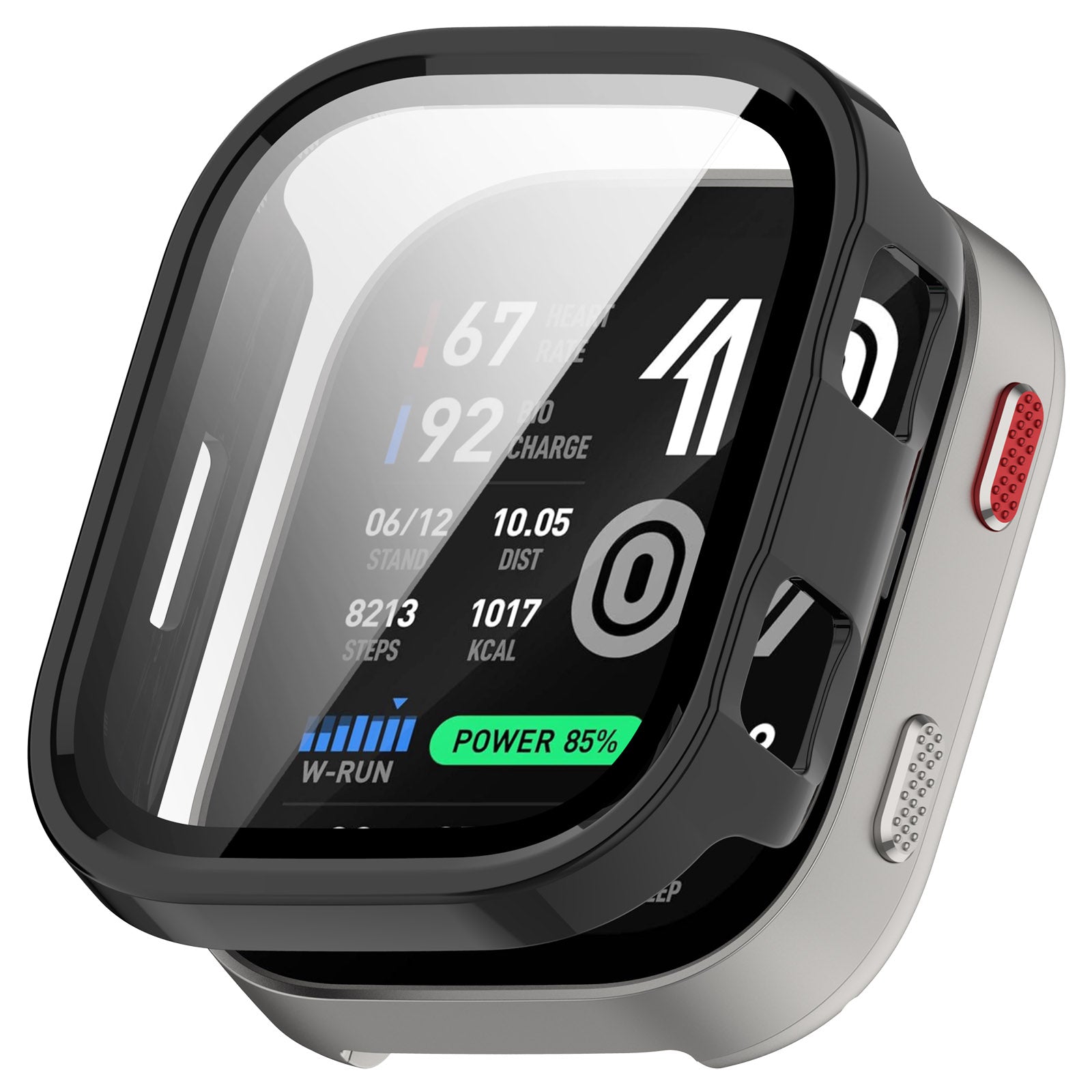 Coque rigide avec verre Amazfit Bip Max (noir)