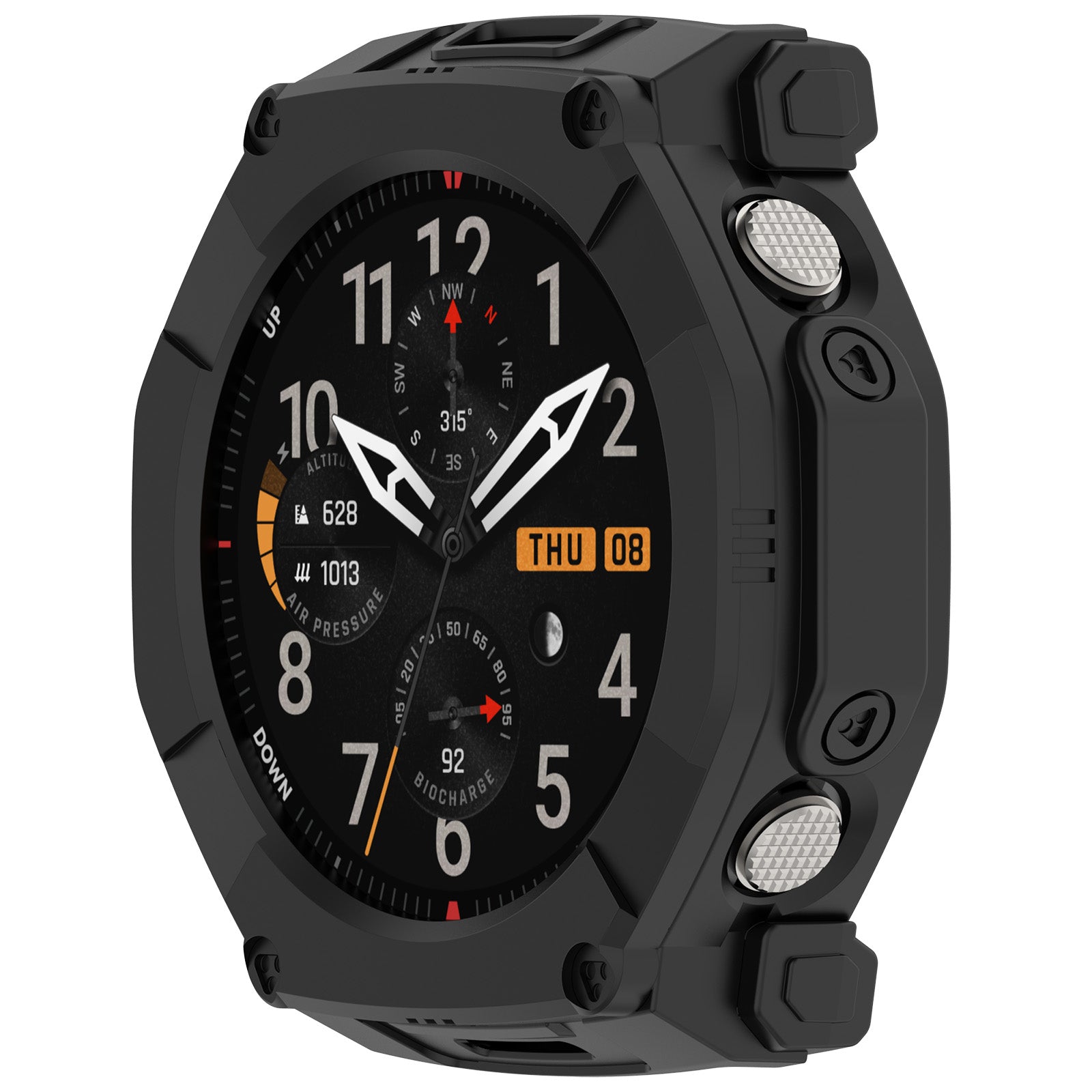 Coque TPU robuste Amazfit T-Rex Ultra 2 (noir)
