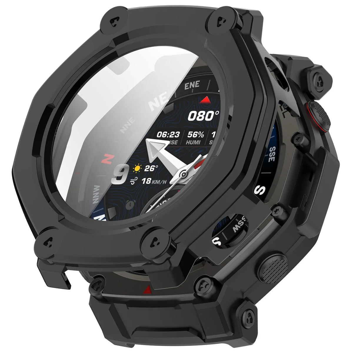 Amazfit T-Rex 3 Pro - 44mm PC Case with Glass (Black)