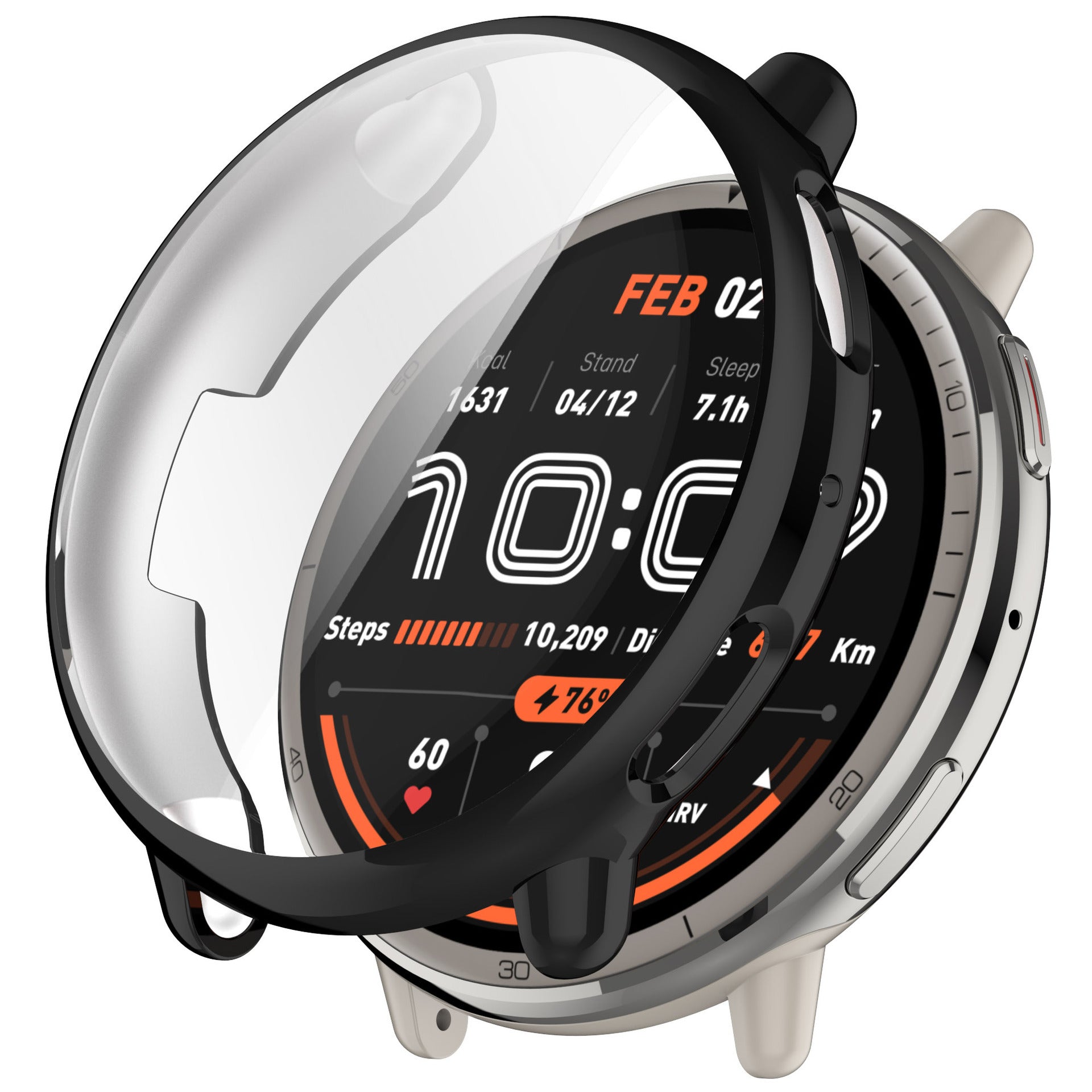 Coque de TPU Amazfit Active 2 (noir)