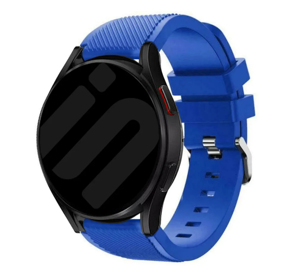 Bracelet silicone sergé Amazfit Bip U (Pro) (bleu)
