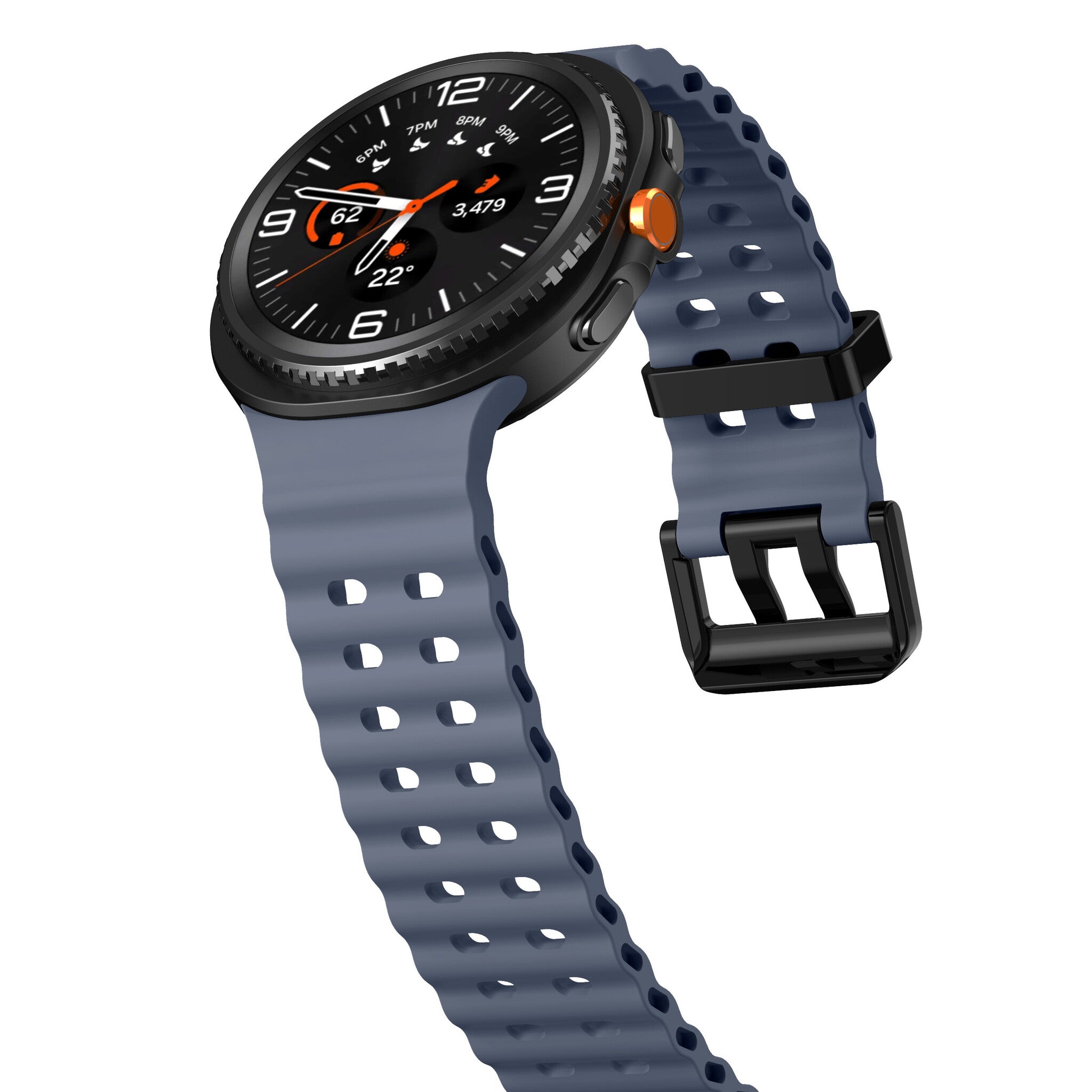 Samsung Galaxy Watch 9 - 40mm Ocean Strap (Grey-Blue)