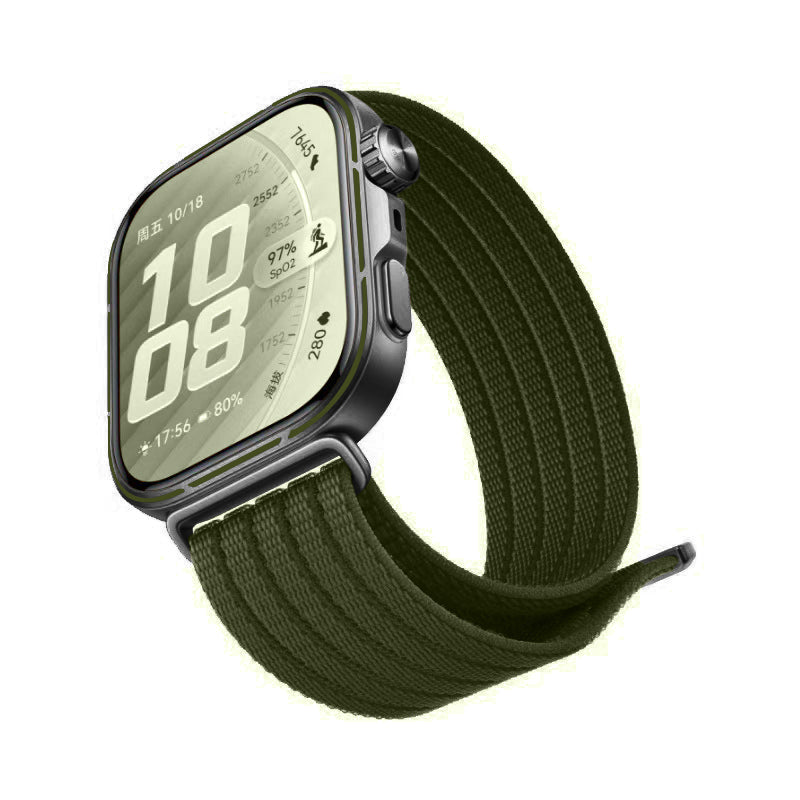 Bracelet nylon ultra fine Huawei Watch Fit 3 (vert foncé)