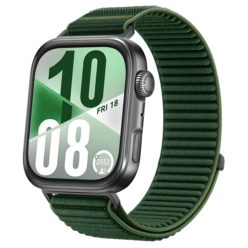 Huawei Watch Fit 5 Pro Wave Nylon Strap (Dark Green)