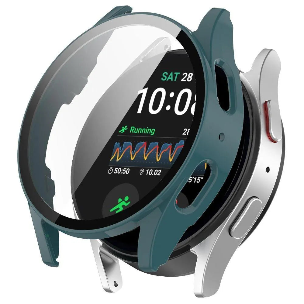 Coque rigide avec verre Samsung Galaxy Watch 7 44mm (vert sapin)
