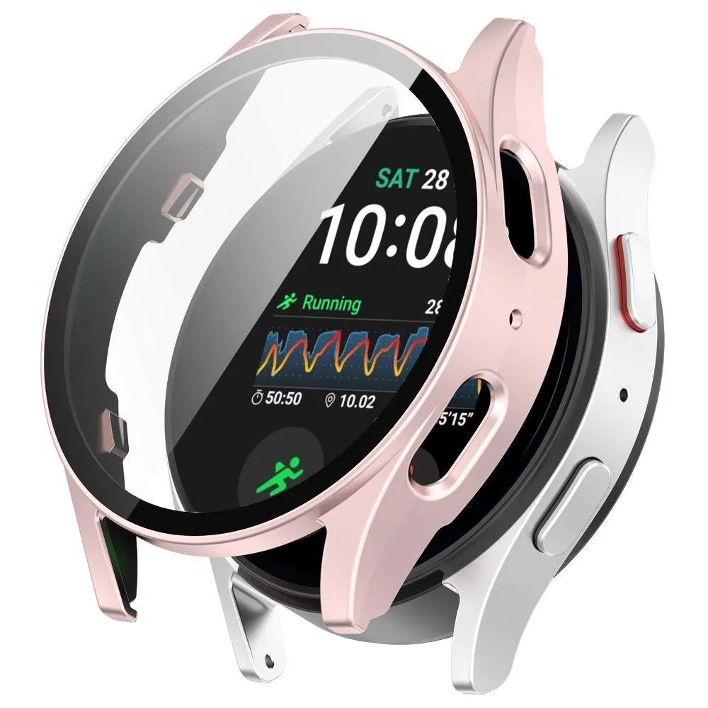 Coque rigide avec verre Samsung Galaxy Watch 7 40mm (rose clair)