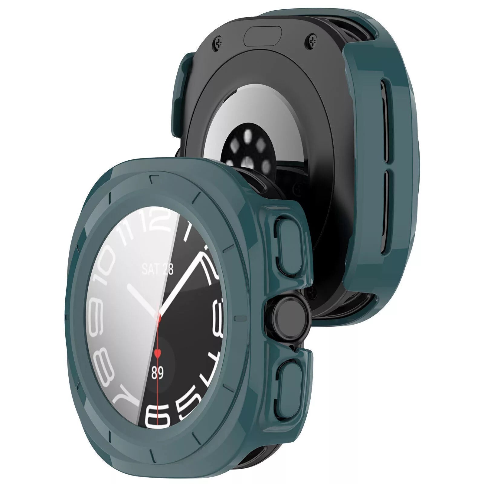 Coque rigide avec verre Samsung Galaxy Watch Ultra (vert sapin)
