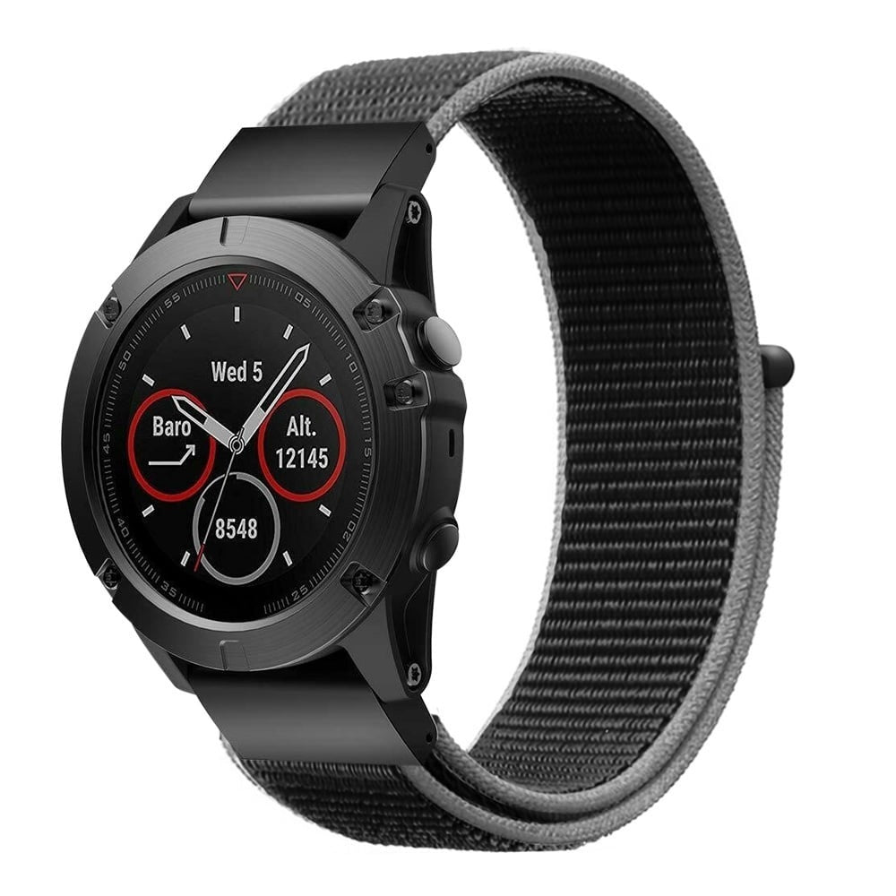 Bracelet nylon Garmin Fenix 8 Pro - 47mm (charbon)