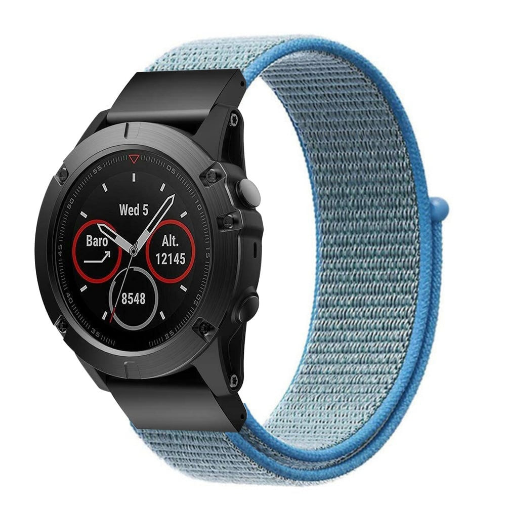Bracelet nylon Garmin Fenix 8 Pro - 51mm (bleu clair)