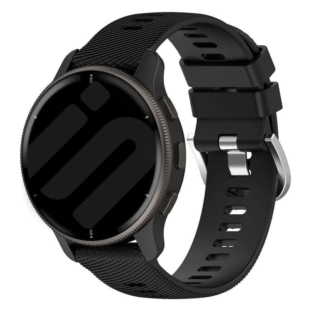 Bracelet silicone Garmin Vivoactive 6 (noir)