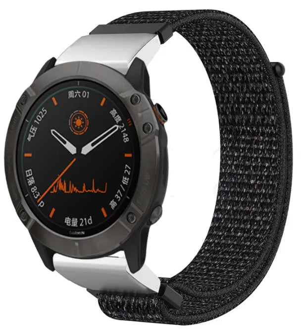 Bracelet nylon Garmin Forerunner 955 (noir)