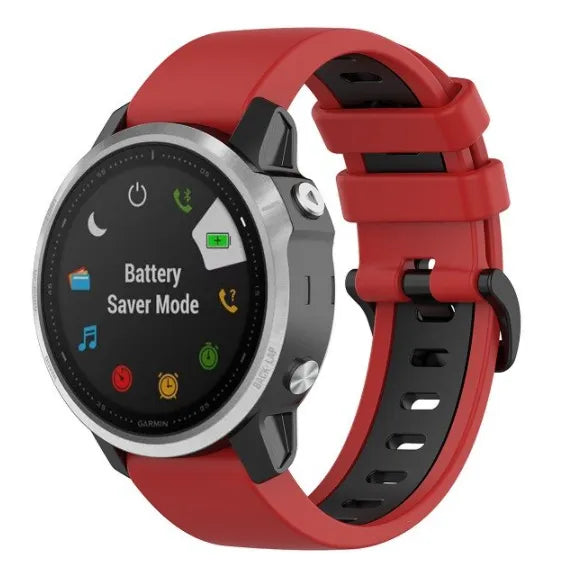 Bracelet sport avec boucle Garmin Descent Mk3(i) - 43mm (rouge/noir)