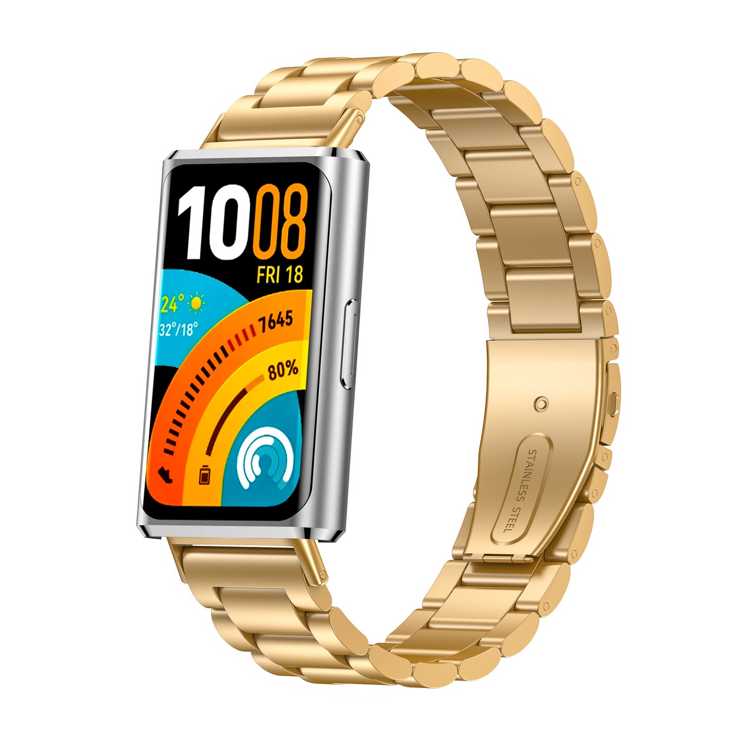 Bracelet acier Huawei Band 11 Pro (or)