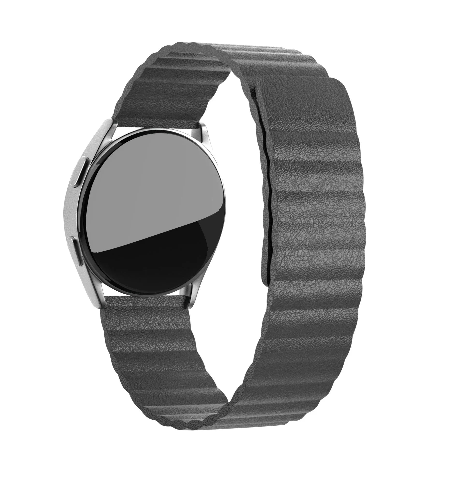 Coros Pace 2 Leather Loop Strap (Grey)