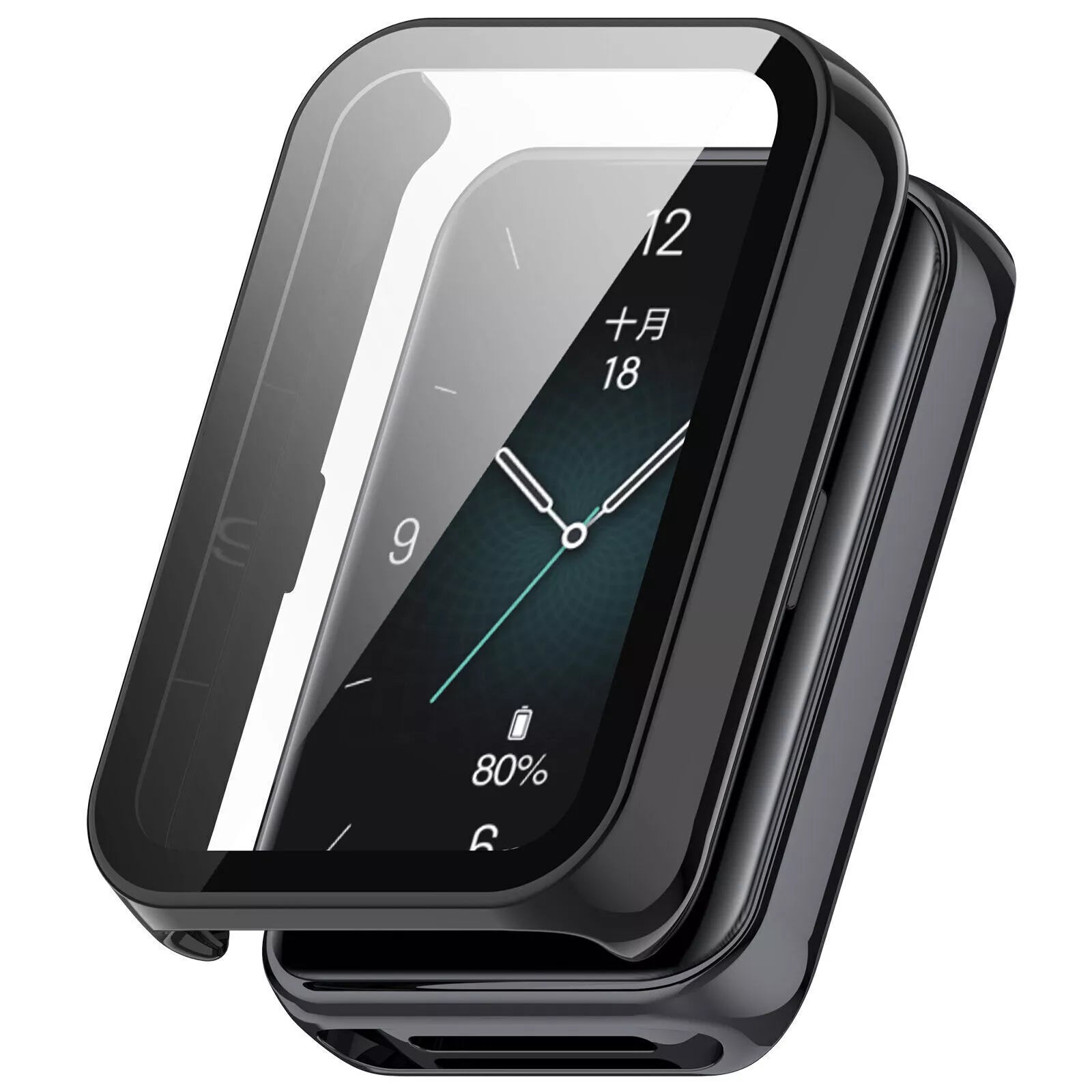 Coque rigide Honor Band 9 avec verre (noir)
