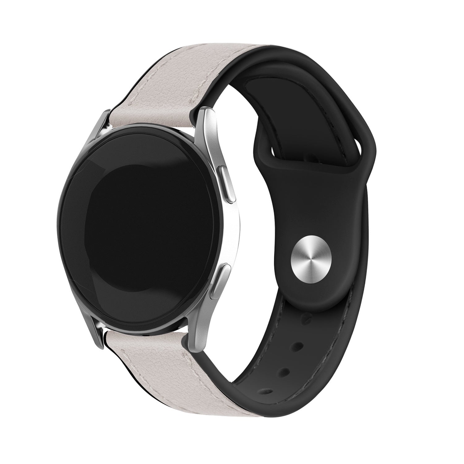 Bracelet hybride en cuir Amazfit Bip 6 (blanc)