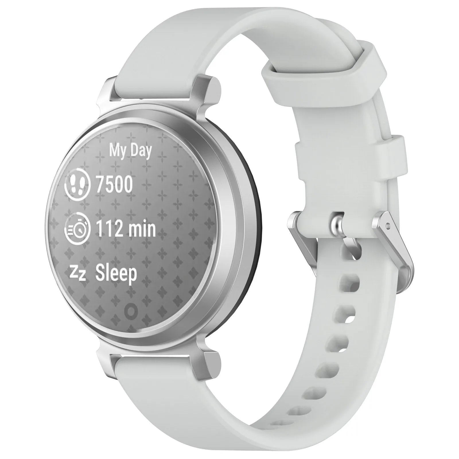 Bracelet silicone classique Pebble Round 2 - 14mm (gris clair)