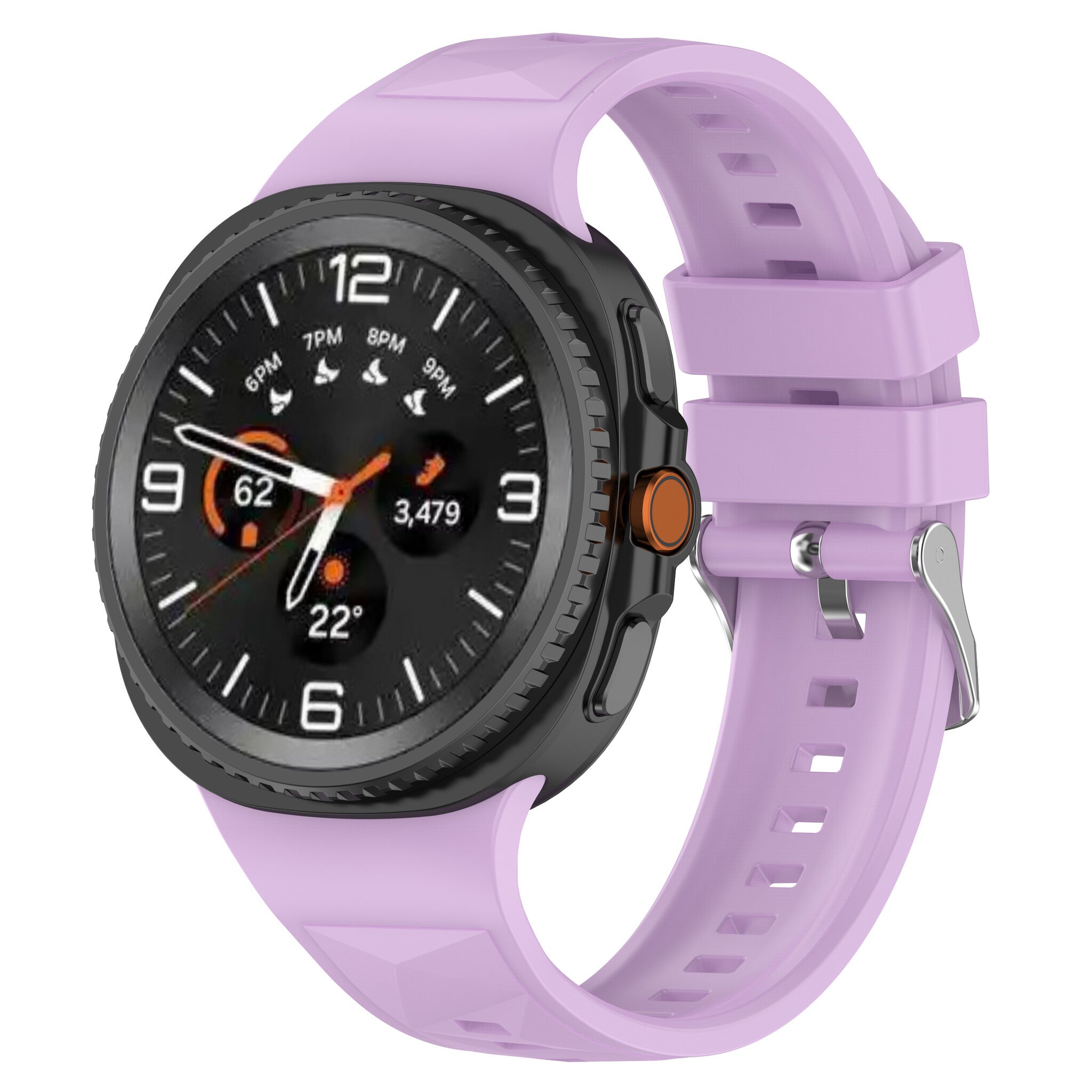 Bracelet silicone Diamant Samsung Galaxy Watch 8 Classic (lila)