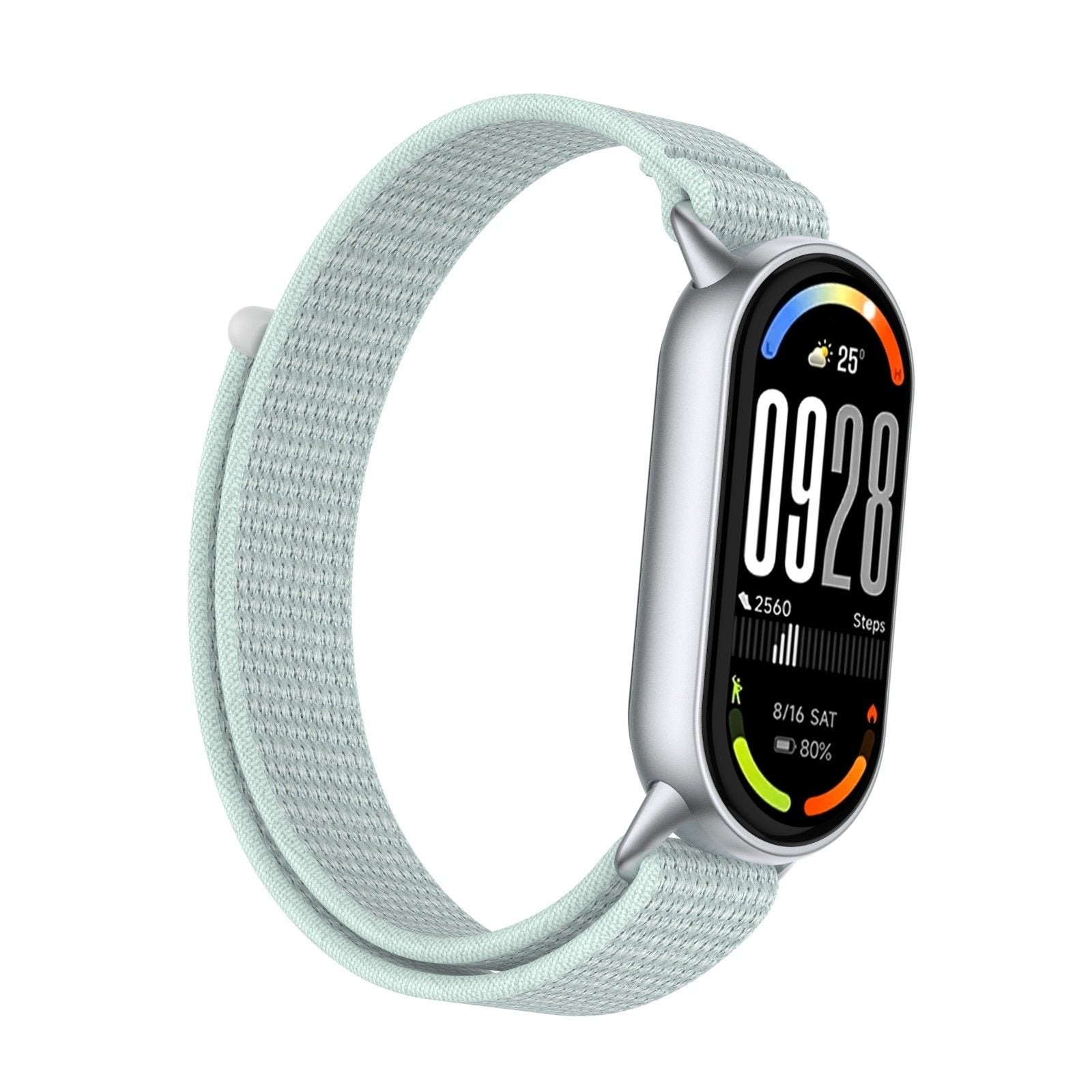 Bracelet nylon moderne Xiaomi Smart Band 10 (cyan)