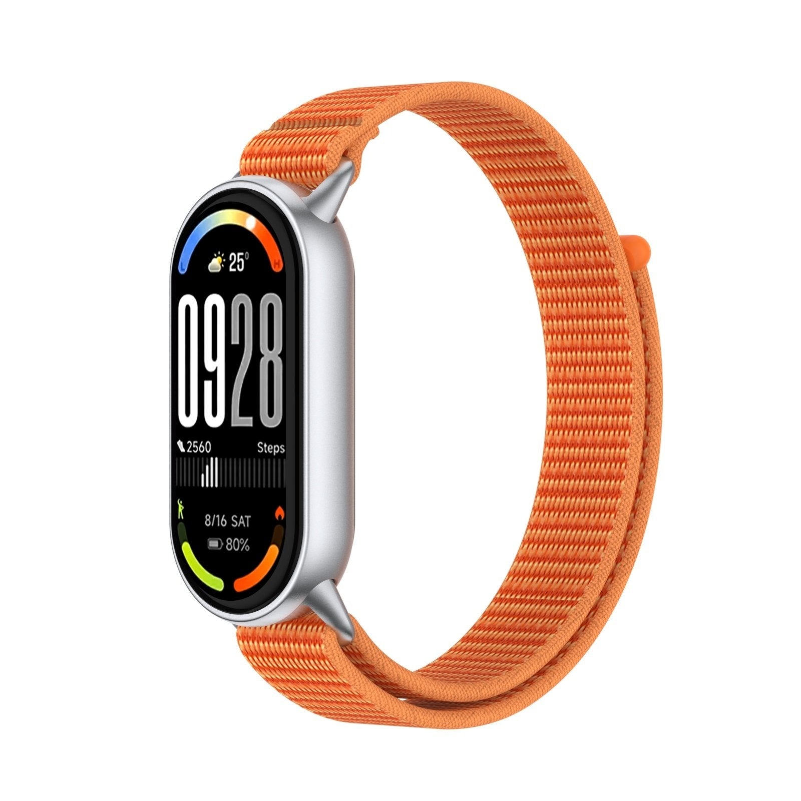 Bracelet nylon moderne Xiaomi Smart Band 10 (orange)