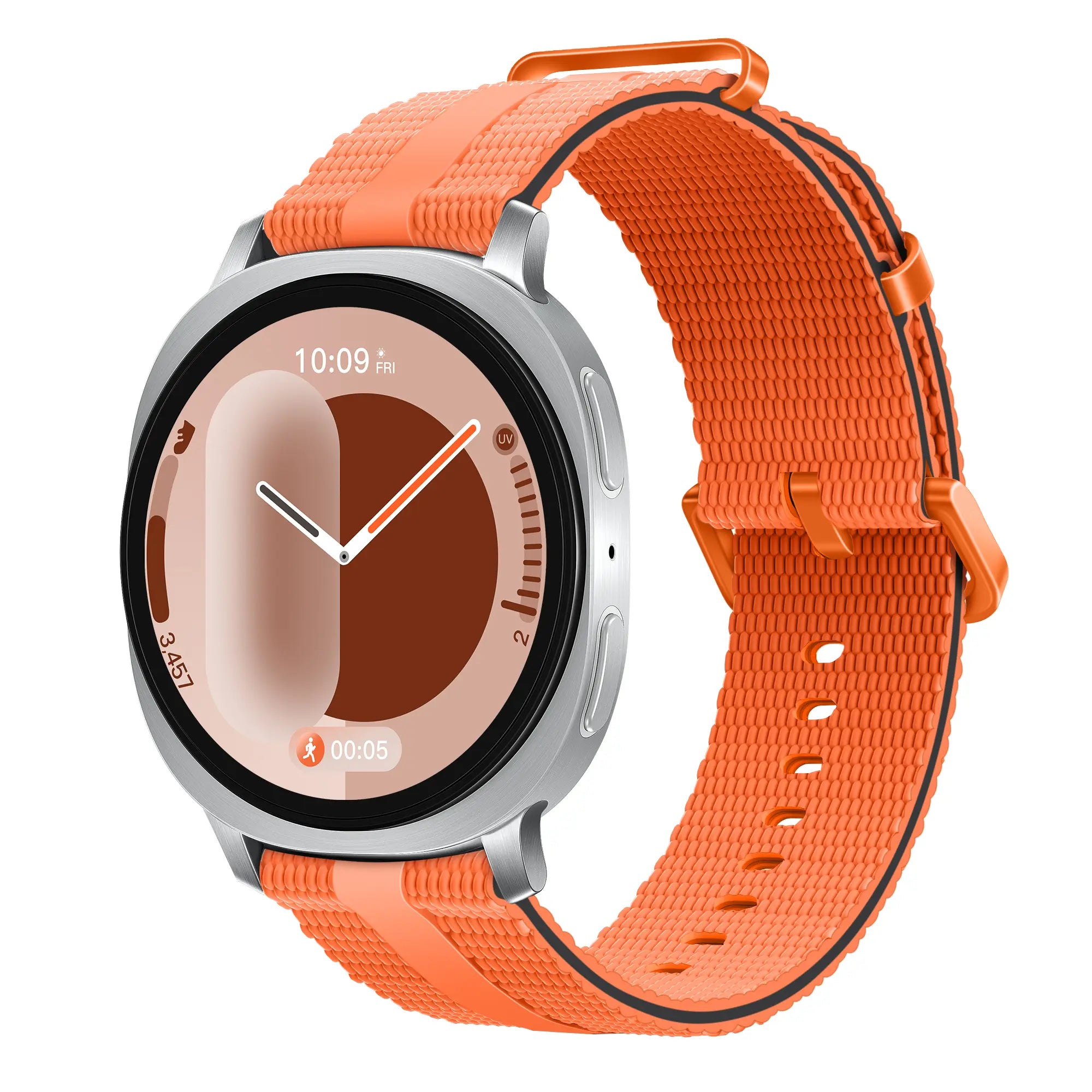 Samsung Galaxy Watch 9 - 40mm Silicone Active Strap (Orange)
