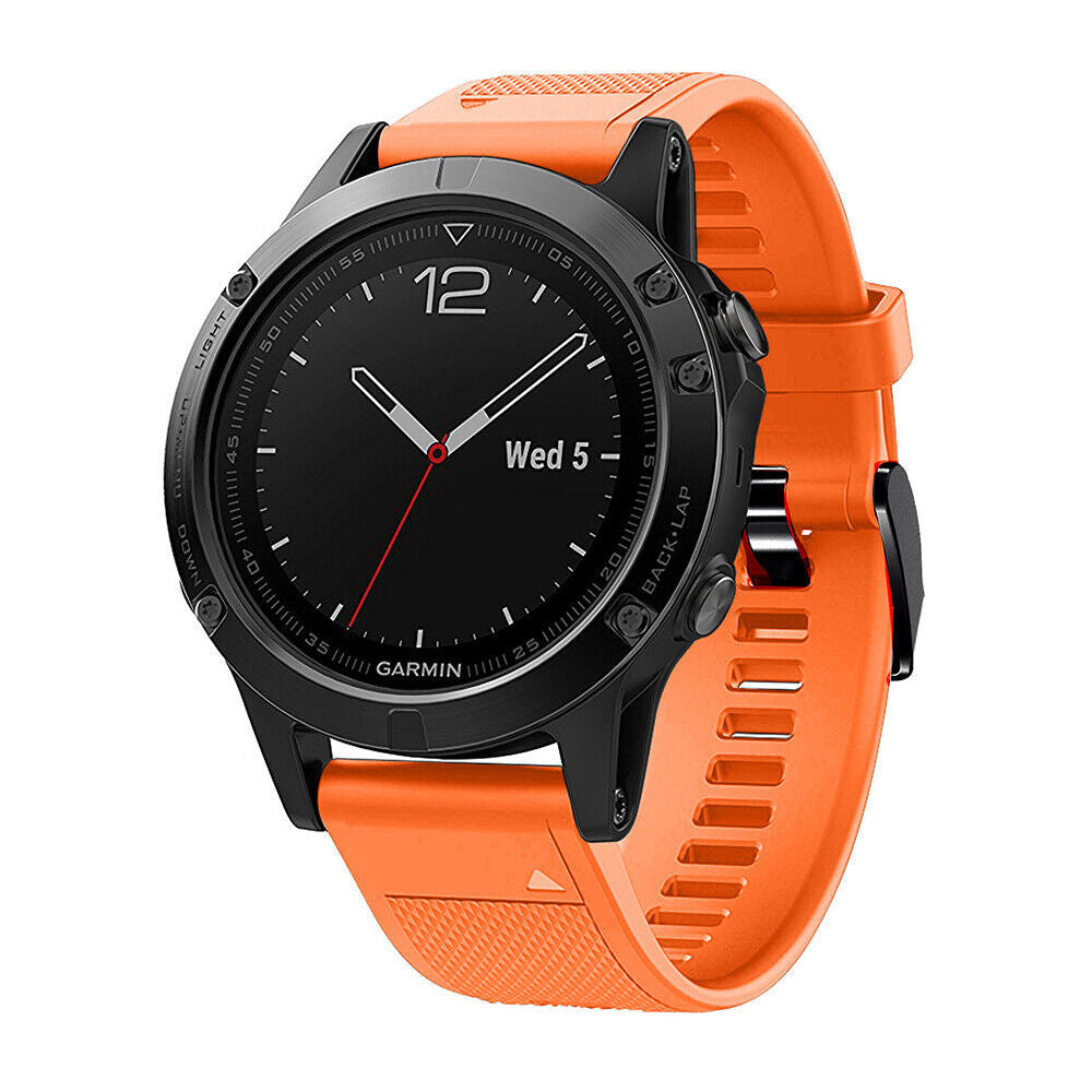 Bracelet silicone Garmin Fenix 8 Pro - 47mm (orange)