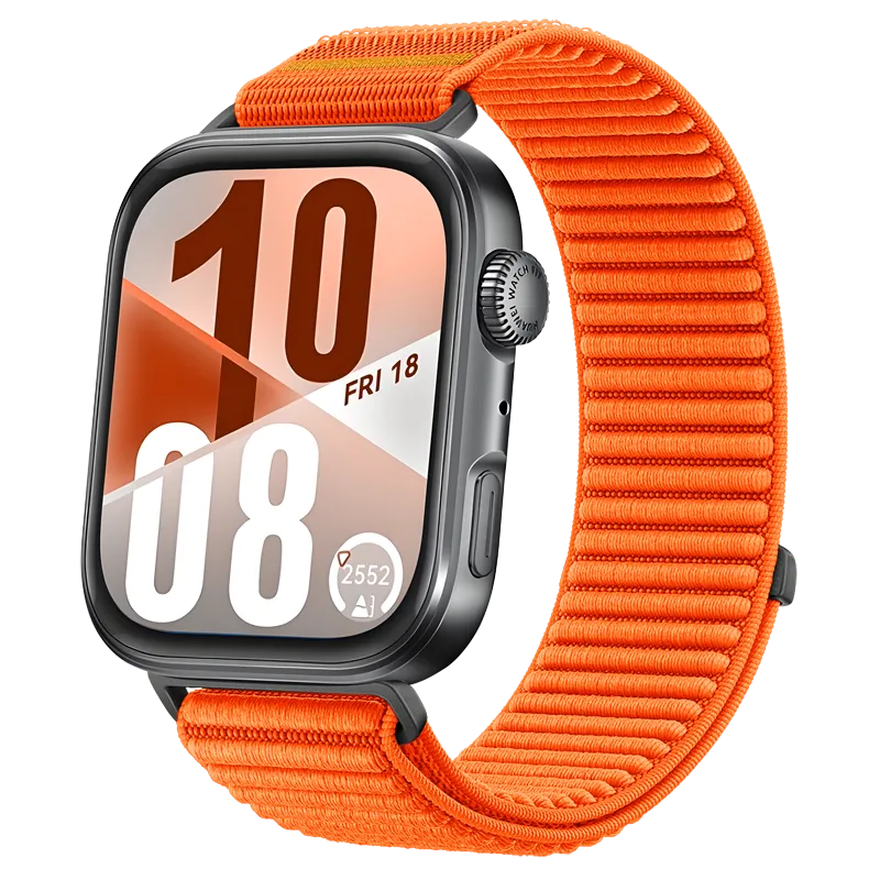 Huawei Watch Fit 4 Nylon Wave Strap (Orange)