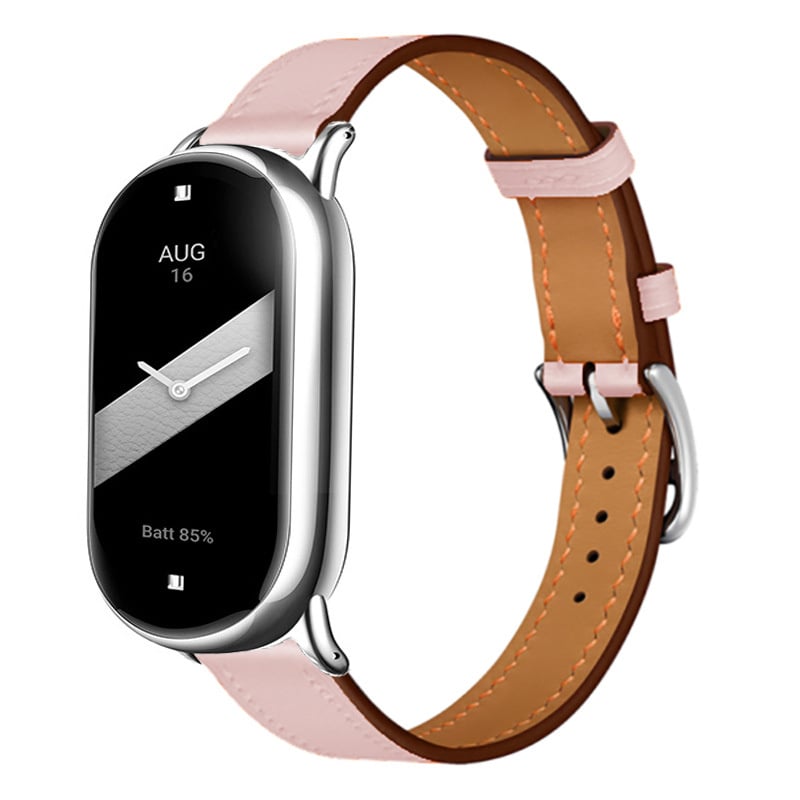 Bracelet en cuir Xiaomi Smart Band 8 (rose)