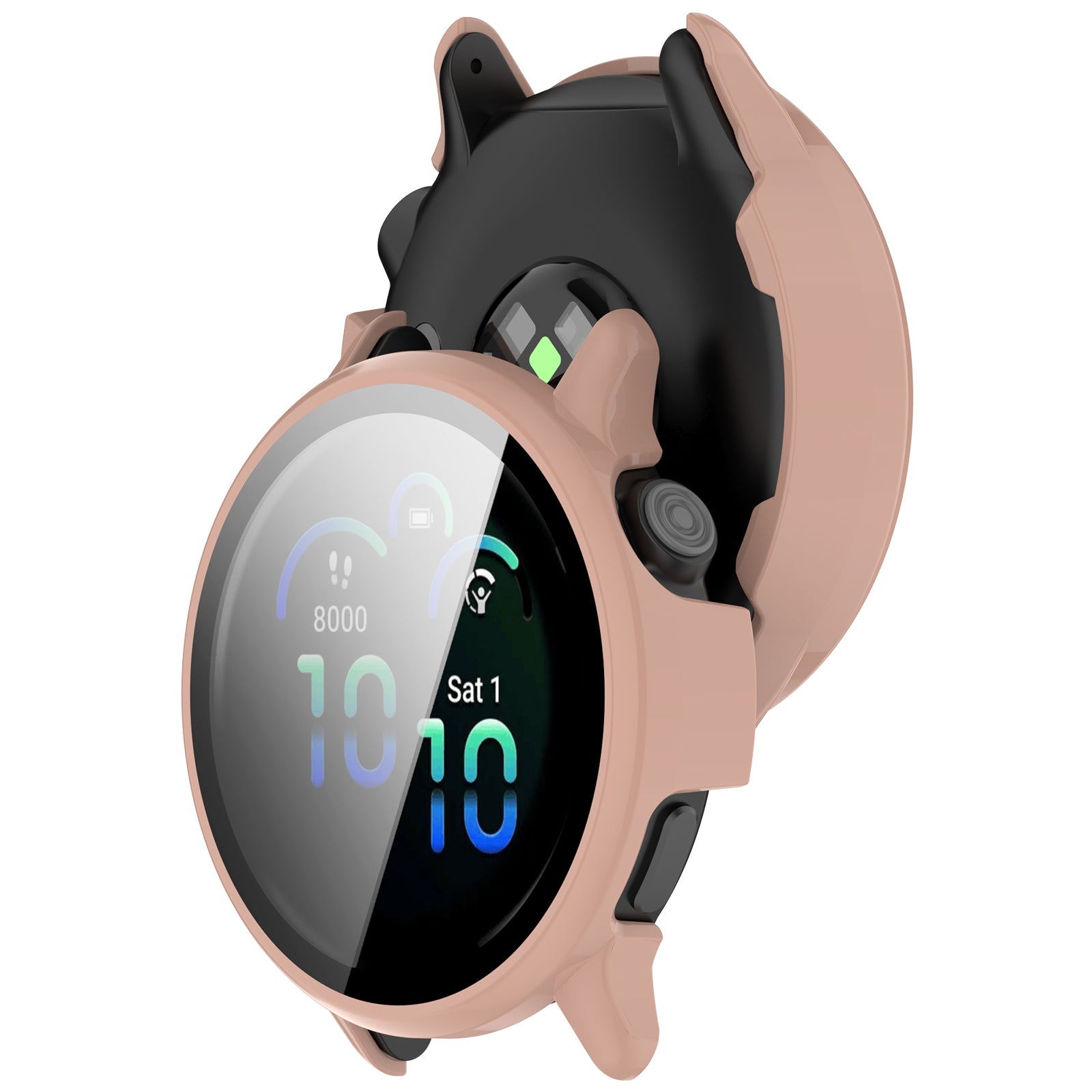 Coque rigide avec verre Garmin Vivoactive 6 (rose)