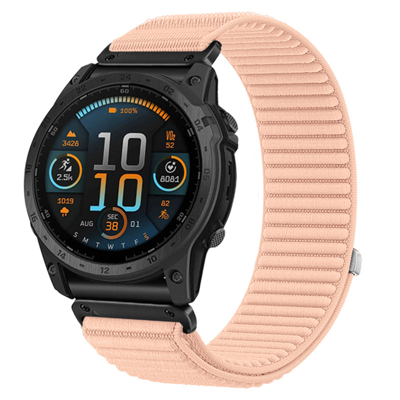 Garmin Fenix 7s Wave Nylon Strap (Pink)