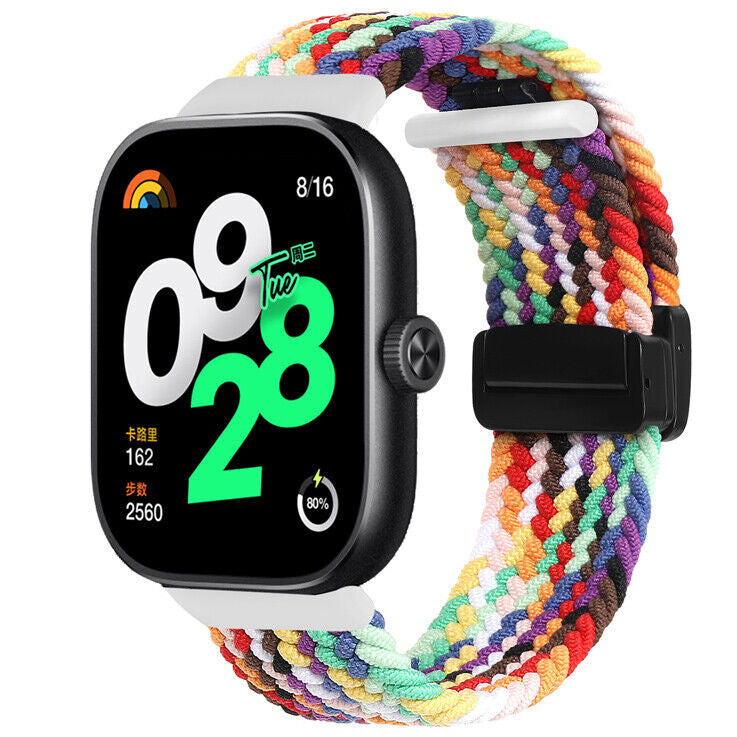 Bracelet nylon tissé boucle-D Redmi Watch 6 (arc-en-ciel)