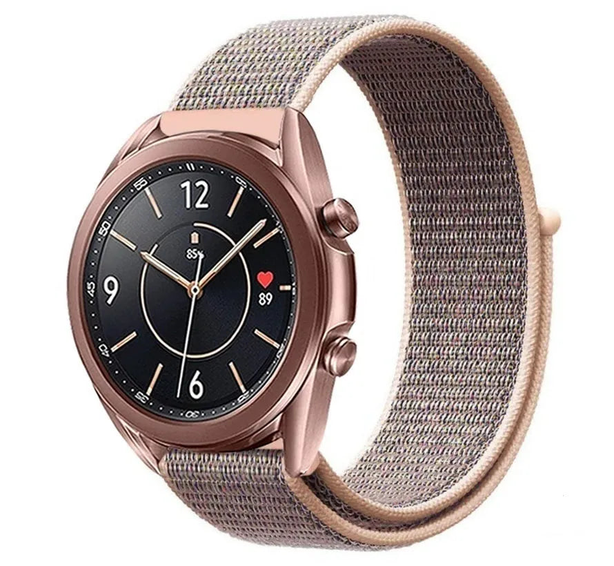 Nylon Strap, on a watch, 3/4 front view