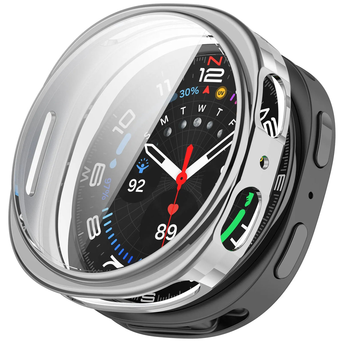 Coque TPU Samsung Galaxy Watch 8 - 40mm / 9 - 40mm (argent)