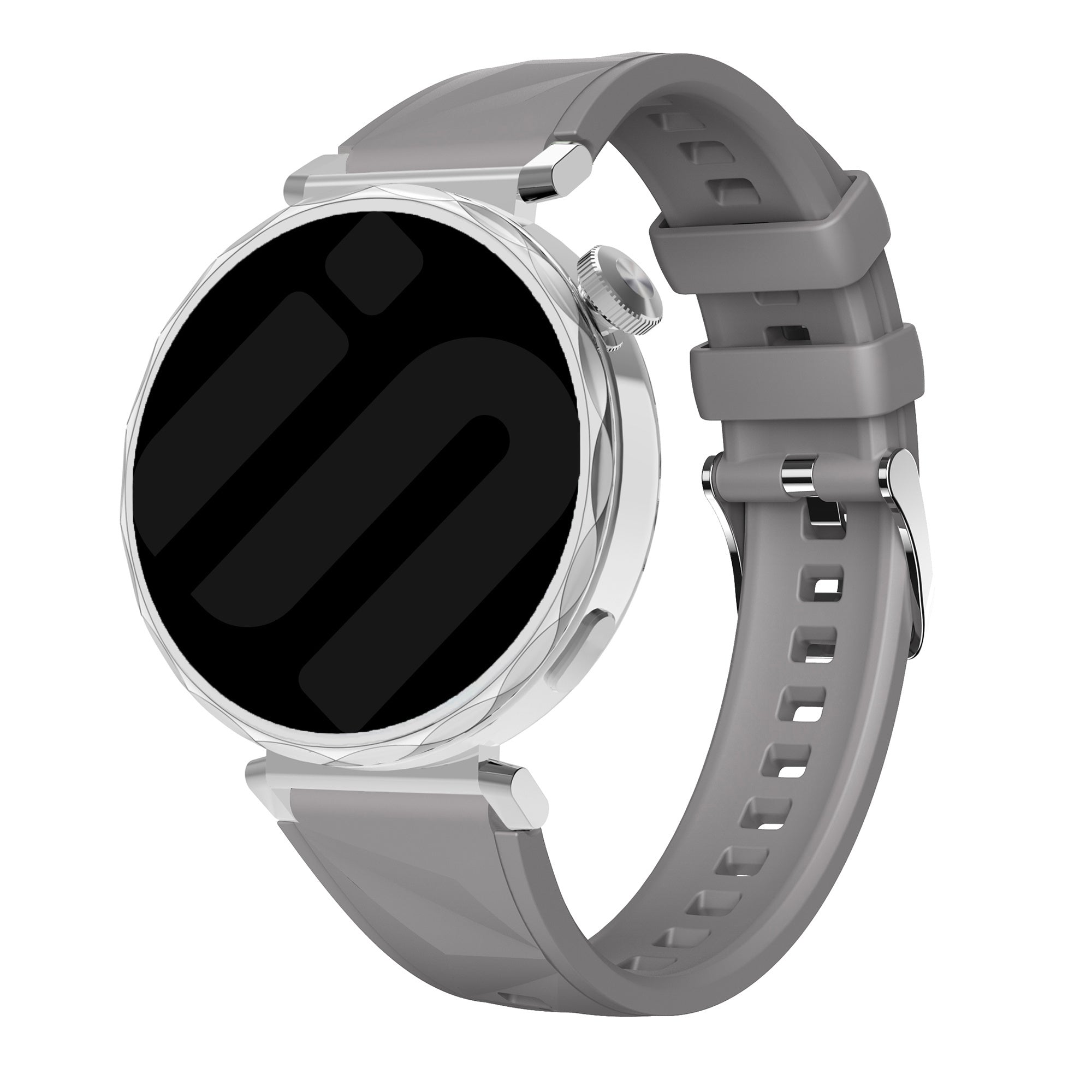 Bracelet silicone Premium Huawei Watch 5 - 42mm (gris foncé)