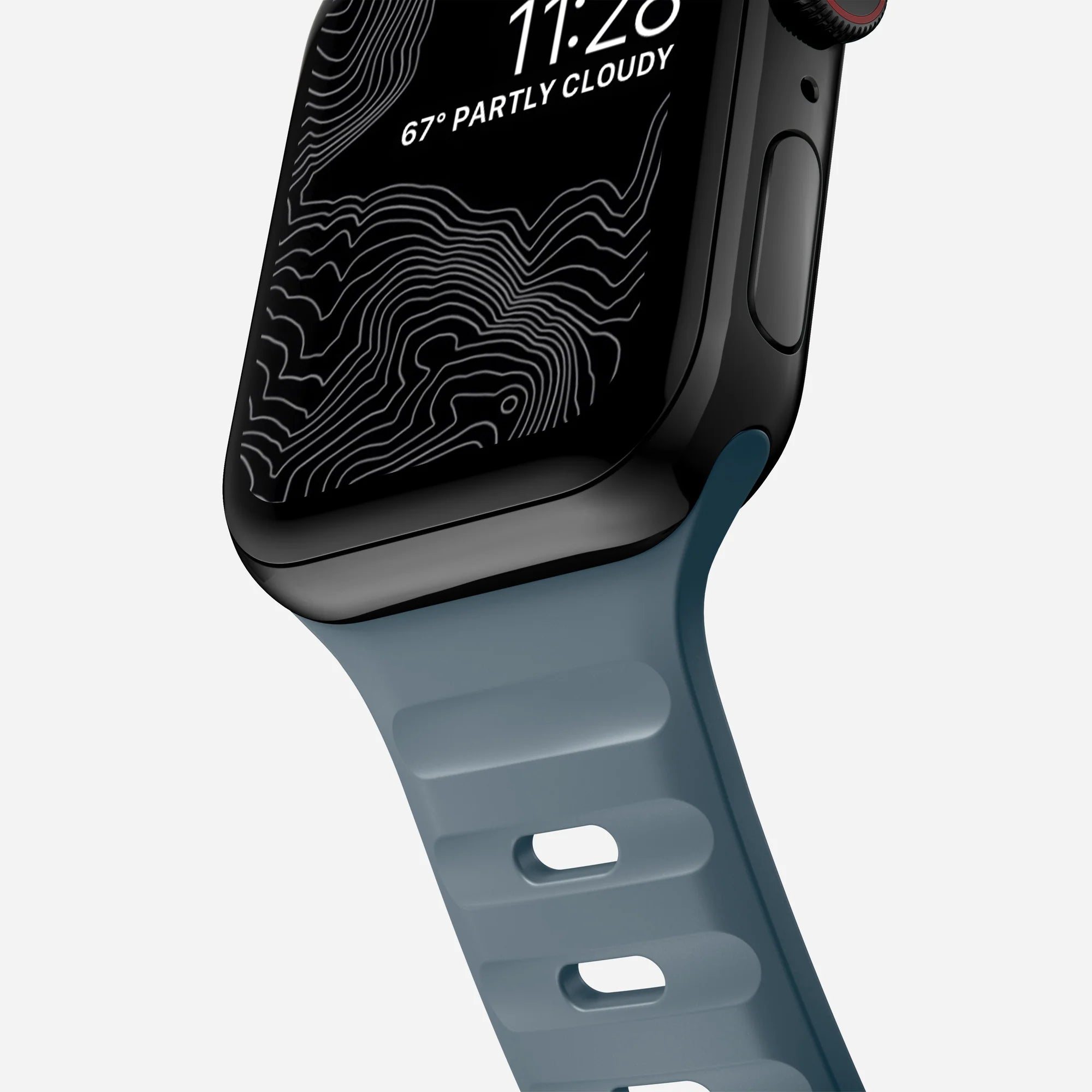 Nomad Bracelet silicone sport Apple Watch (bleu marine)