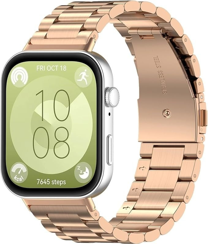 Bracelet acier Huawei Watch Fit 5 Pro (or rose)
