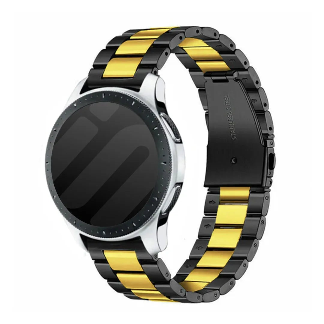 Bracelet acier Amazfit GTR Mini (noir/or)
