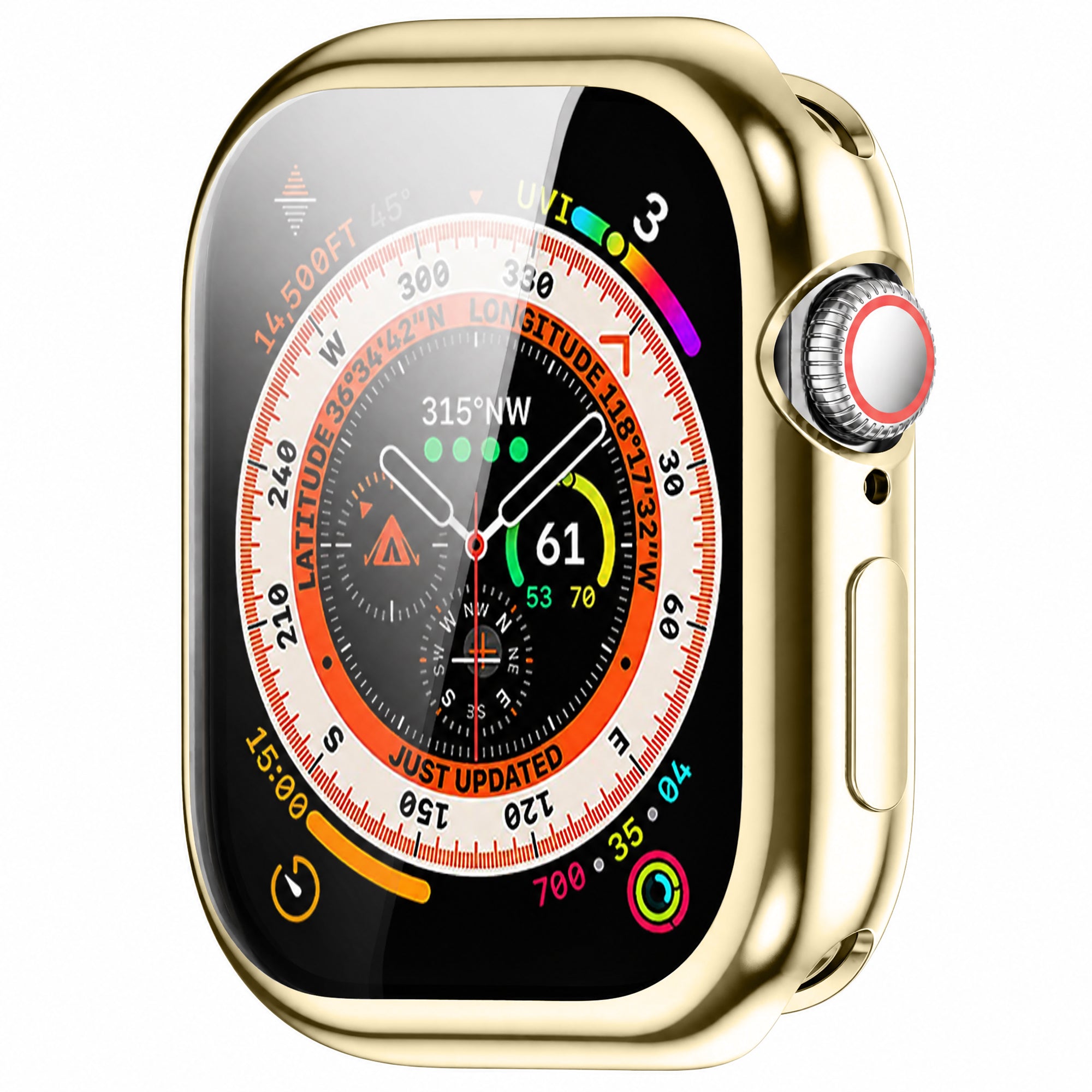 Coque TPU Apple Watch 10 & 11 - 42mm (lumière stellaire/or)