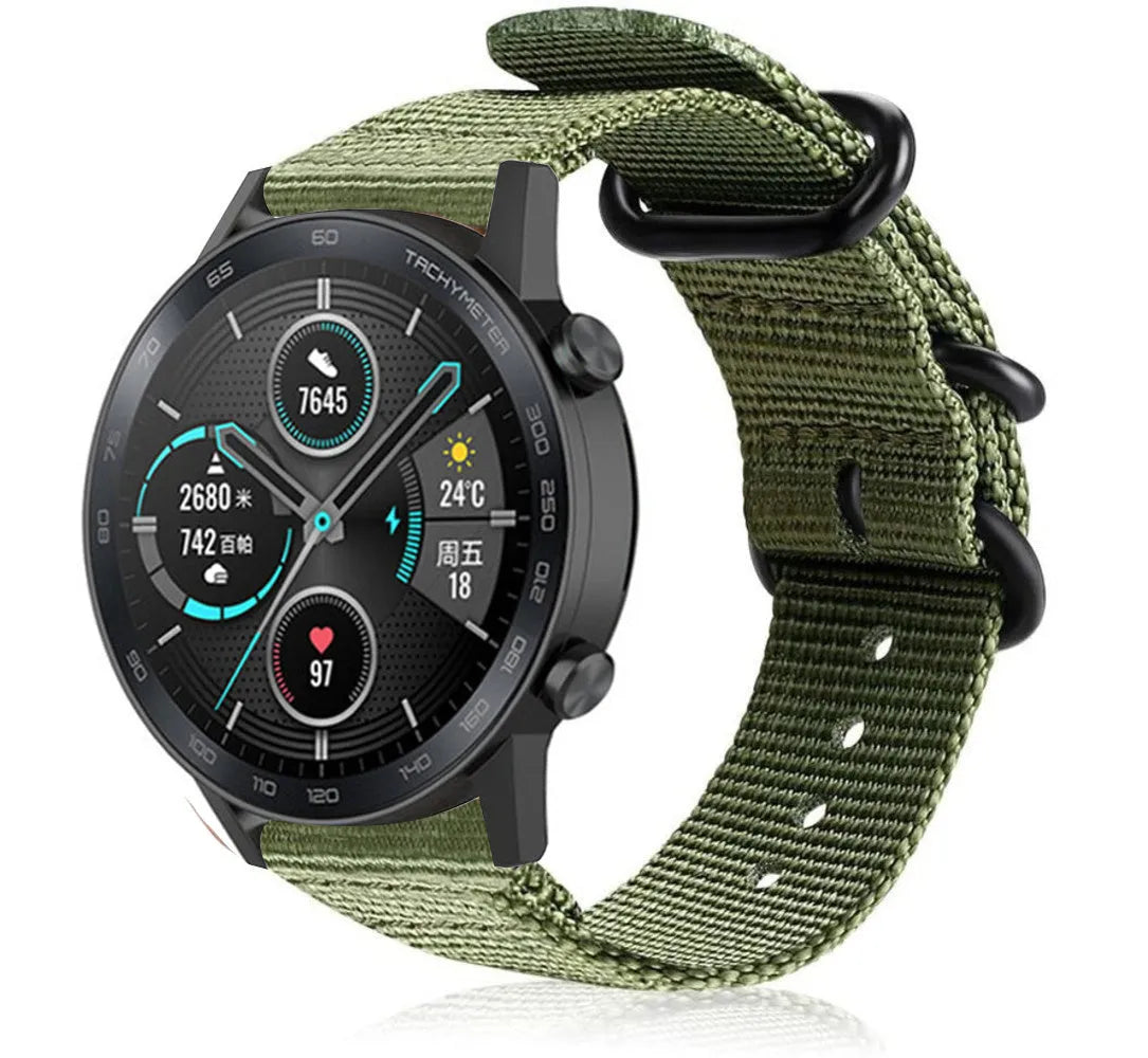 Bracelet nylon avec boucle Honor Magic Watch 2 (vert)