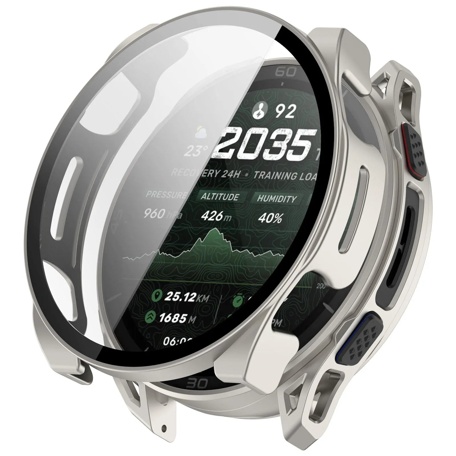 Coque rigide avec verre Amazfit Cheetah 2 Ultra (titane)