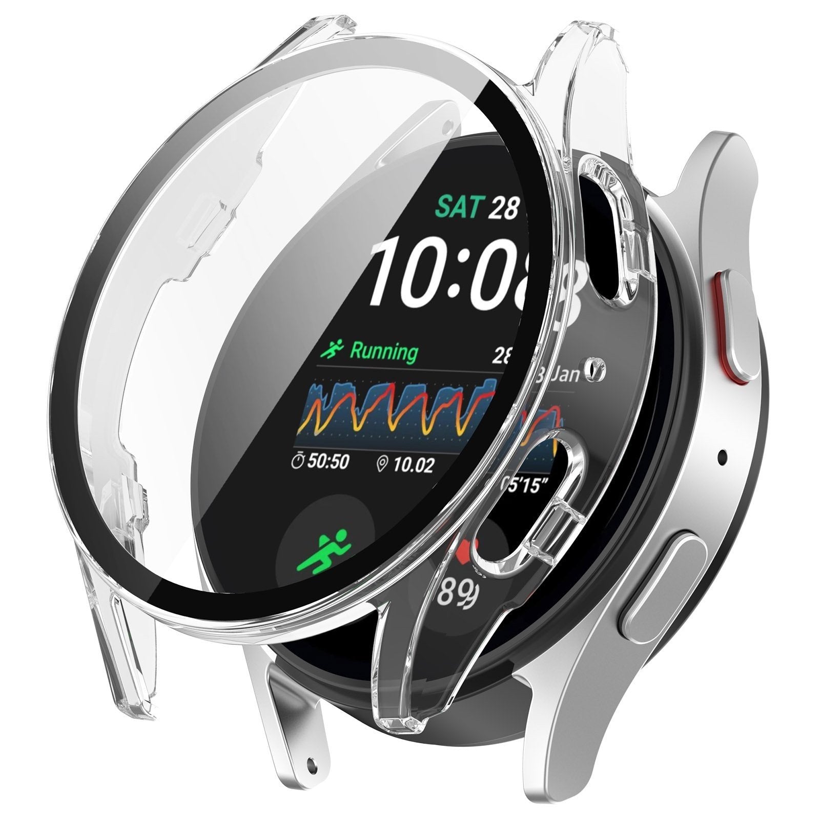 Coque rigide avec verre Samsung Galaxy Watch 7 - 44mm