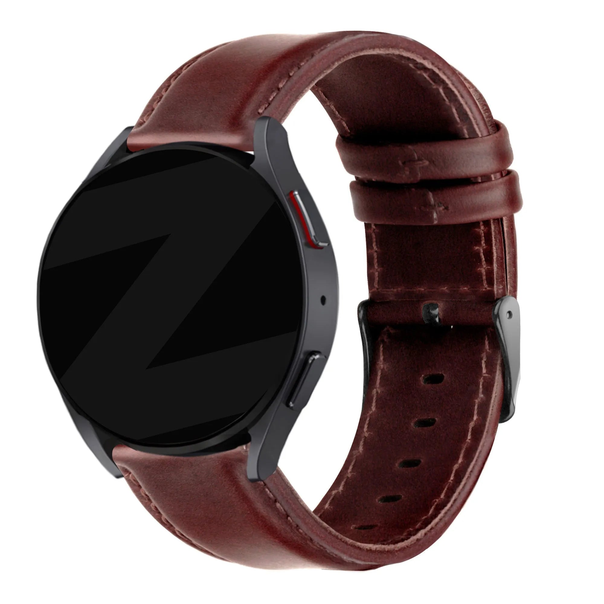 Bandz Bracelet cuir 'Classic' Amazfit Cheetah 2 Pro (marron foncé)