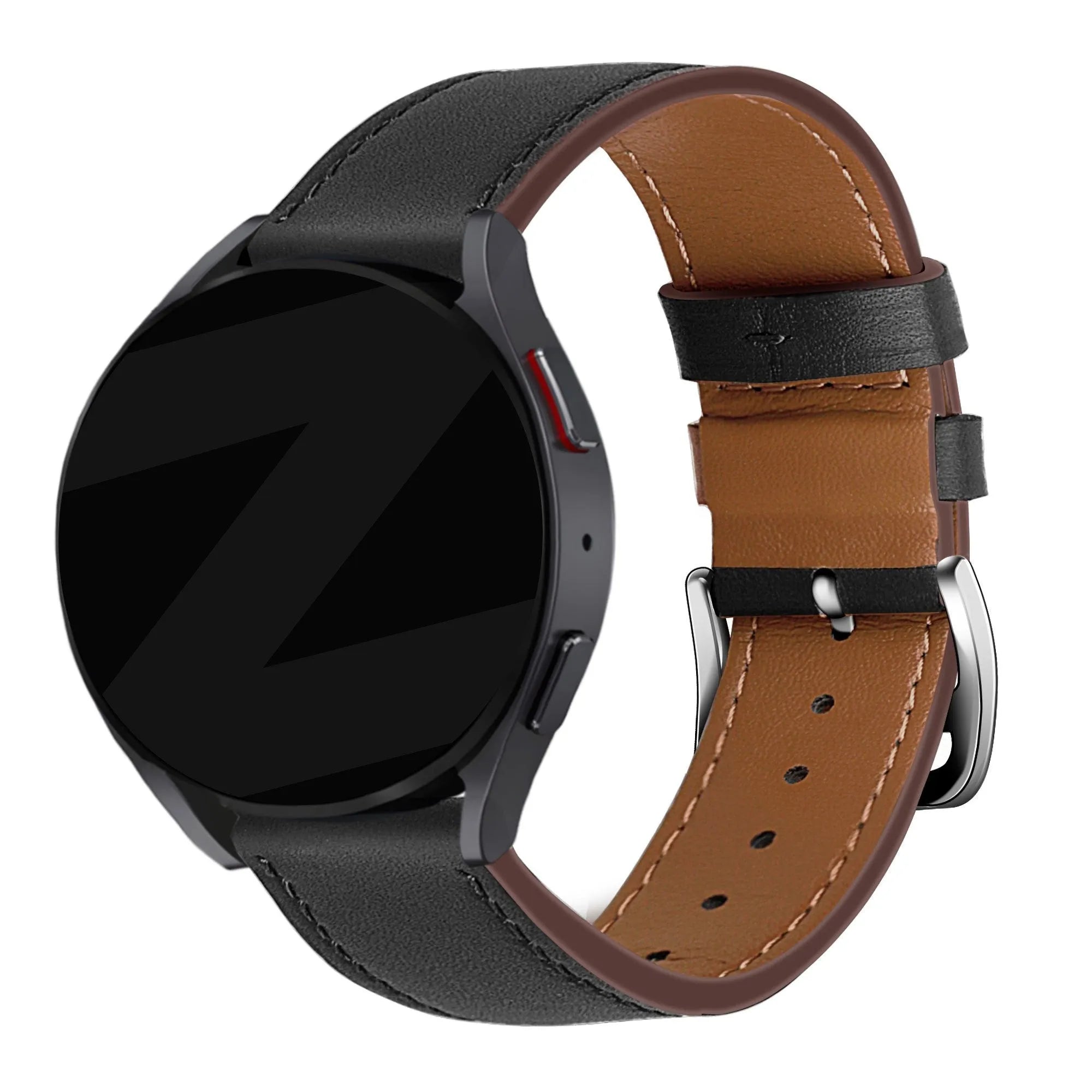 Bandz Bracelet cuir OnePlus Watch Lite 'Deluxe' (noir)