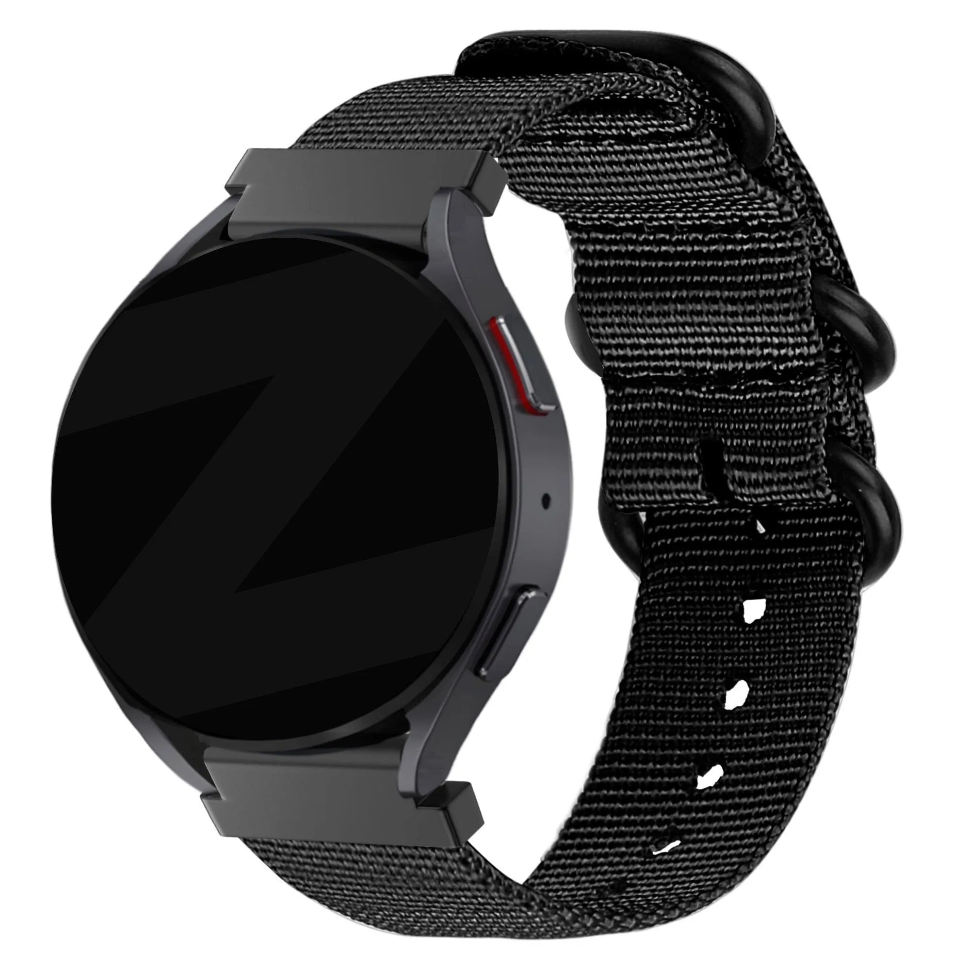 Bandz Bracelet nylon avec boucle Oppo Watch X2 (noir)
